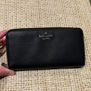 Kate spade black leather wallet
